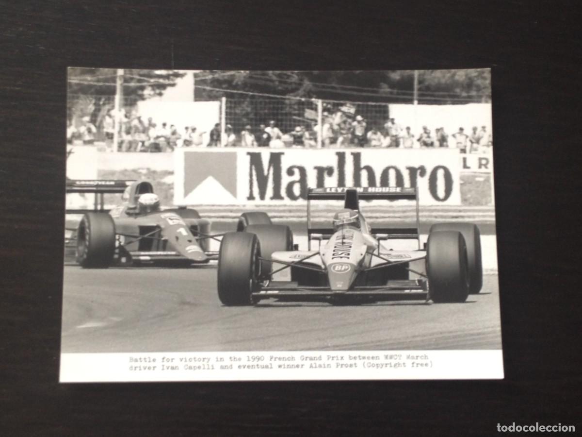 Coches y motocicletas: 1990 FORMULA 1 F1 FRENCH GRAND PRIX GP MARCH IVAN CAPELLI ALAIN PROST FERRARI - FOTO