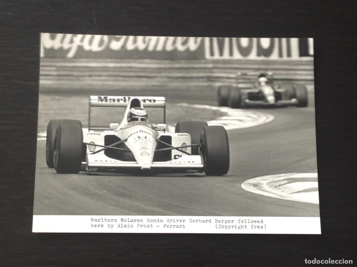 Coches y Motocicletas: FORMULA 1 F1 GRAND PRIX GP GERHARD BERGER MCLAREN HONDA / ALAIN PROST FERRARI - FOTO
