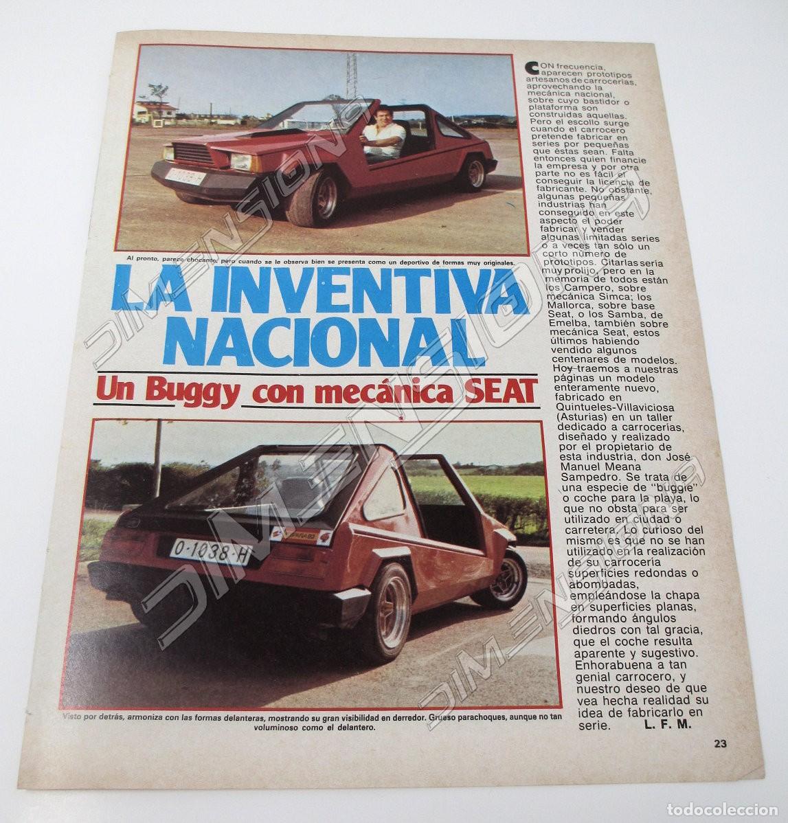 Coches y motocicletas: Art&iacute;culo de Revista - Un Buggy con mec&aacute;nica Seat y Kauzler, un coup&eacute; de 5 metros. 3 P&aacute;ginas