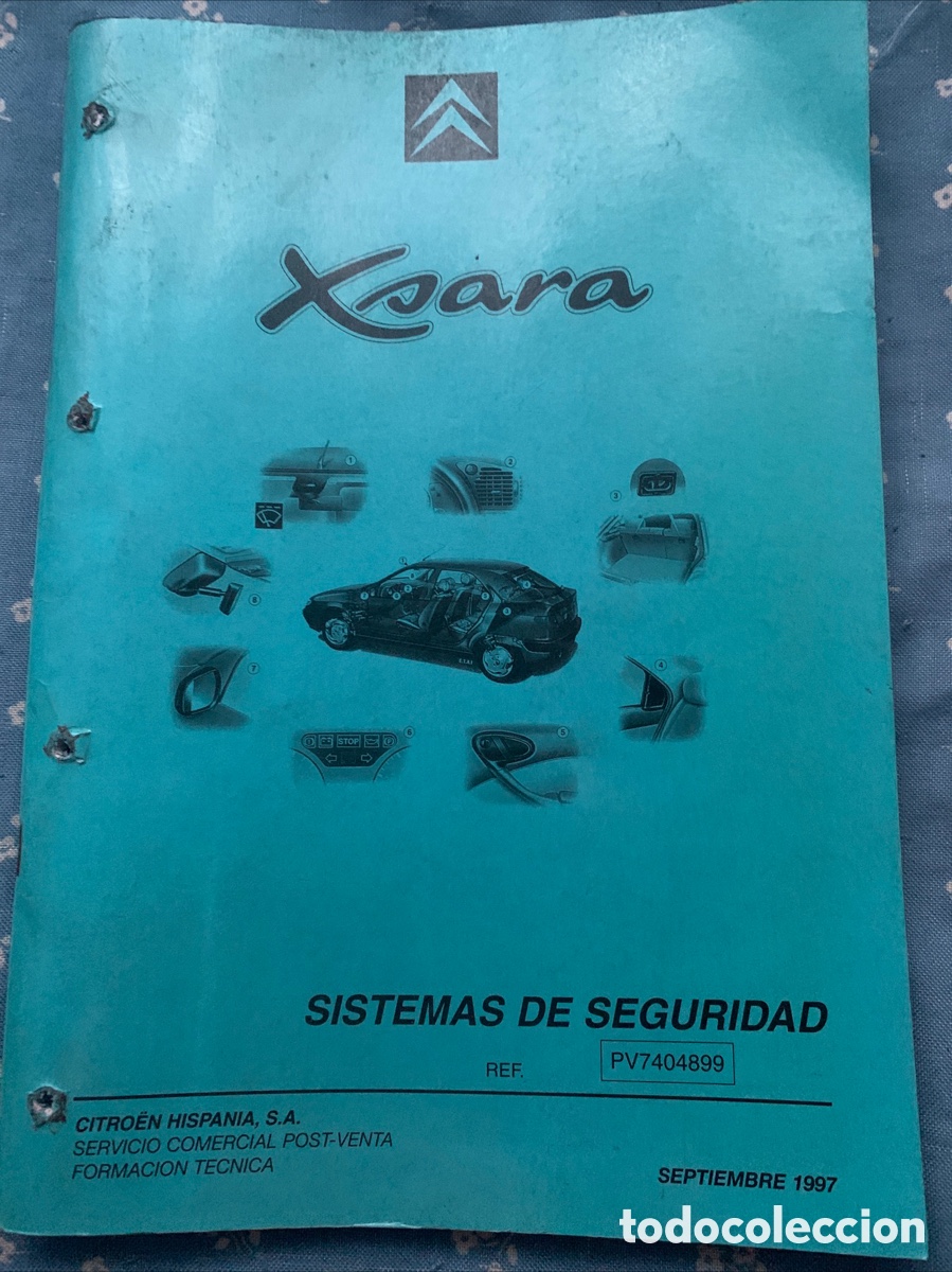 Coches y Motocicletas: Manual de Formaci&oacute;n sistemas de seguridad CITROEN XSARA SERIE 1