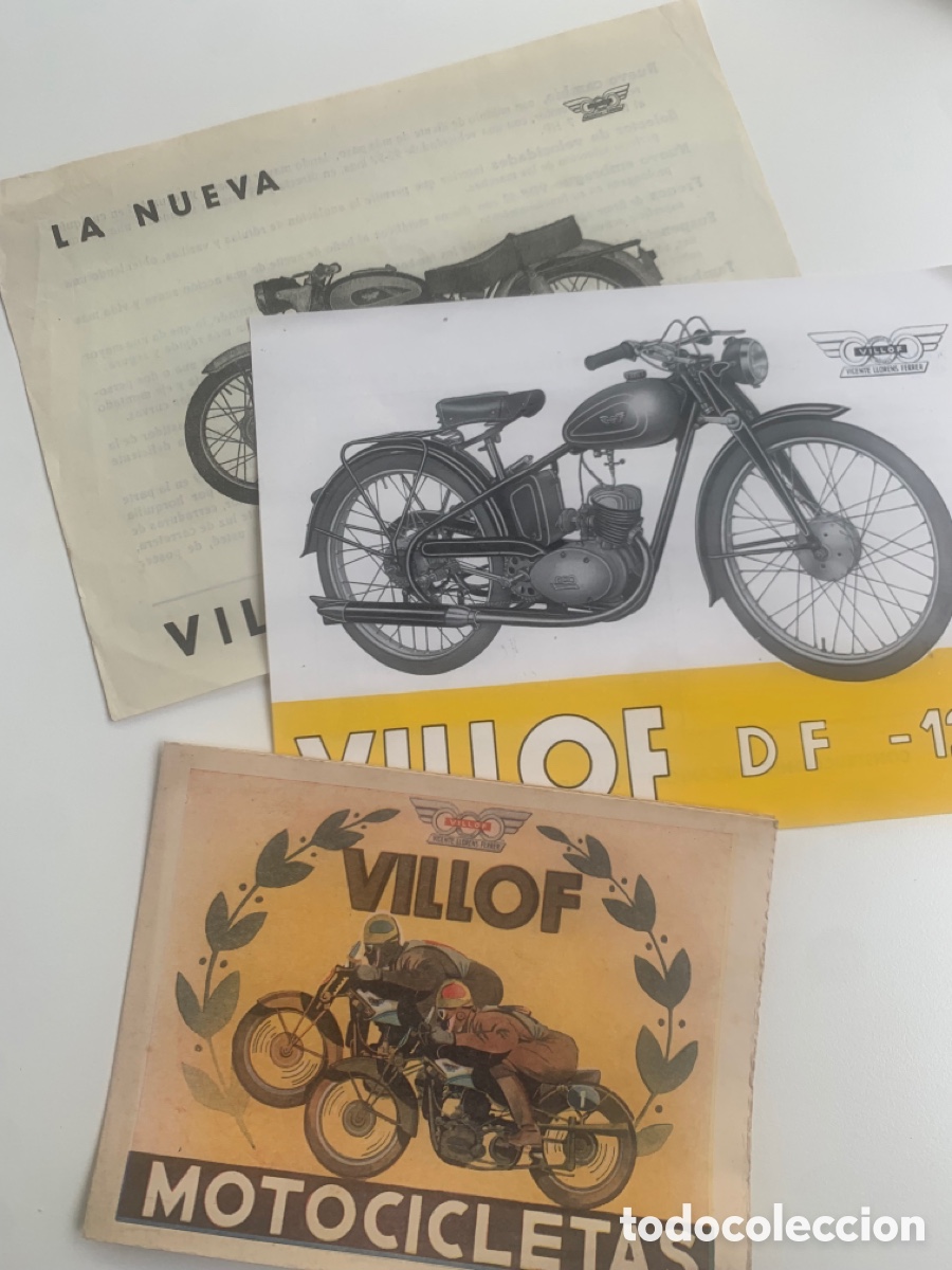 Voitures et Motocyclettes: Lote catalogo a&ntilde;os 1960-1960 motocicletas villof valencia df-125 y modelo 1962