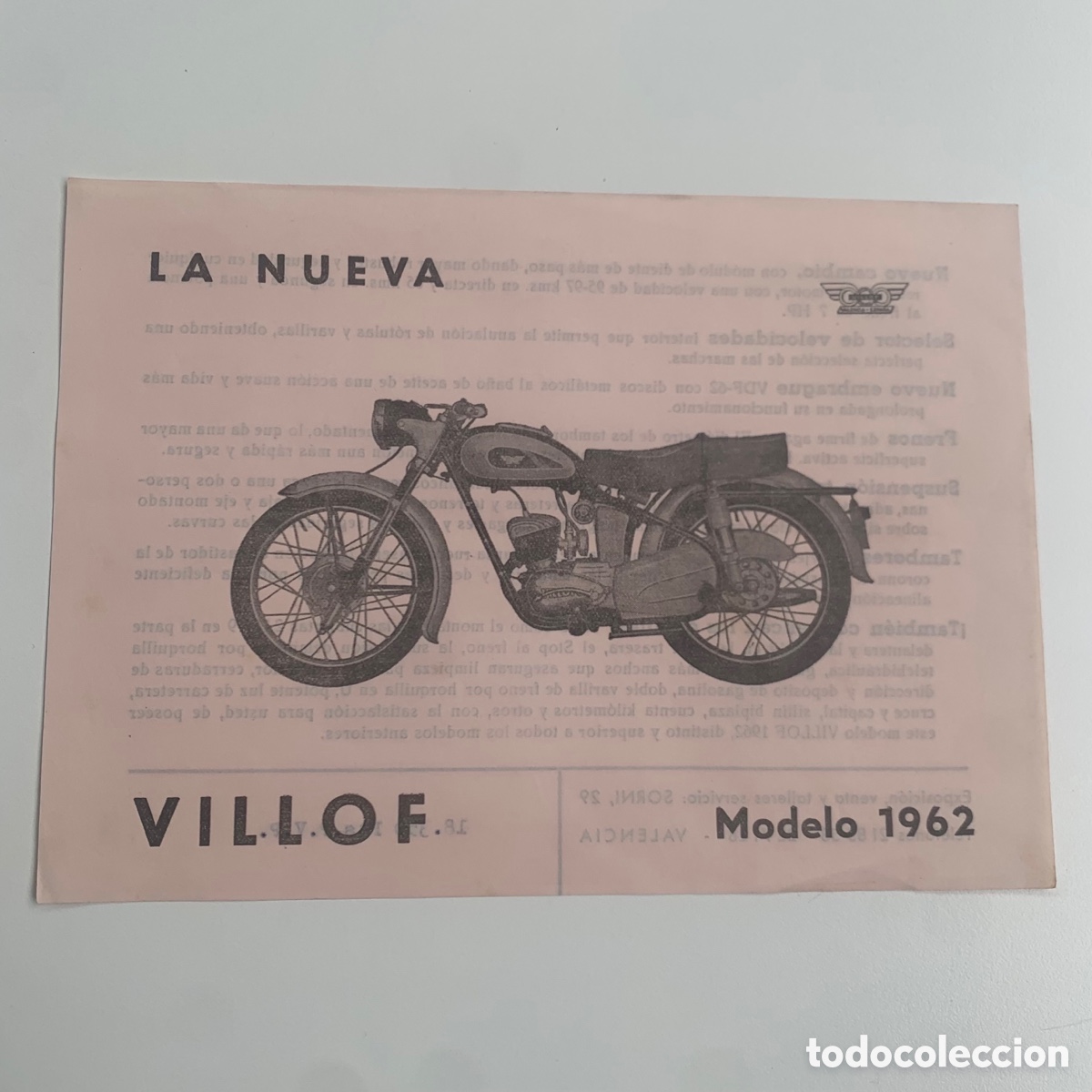 Autos und Motorr&auml;der: Catalogo motocicleta villof modelo 1962