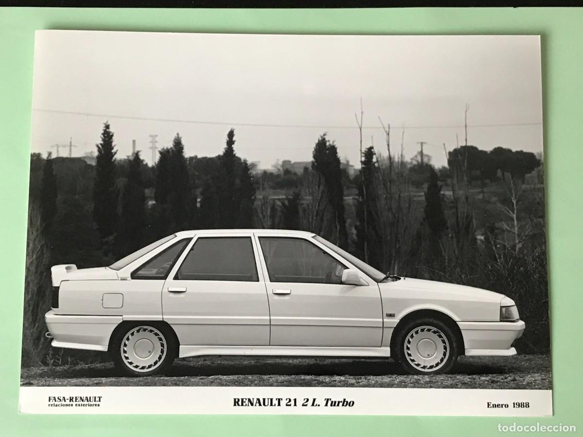 Carros e motociclos: RENAULT 21 2L. TURBO FASA - FOTO PRENSA ORIGINAL - A&Ntilde;O 1988 - 18x24