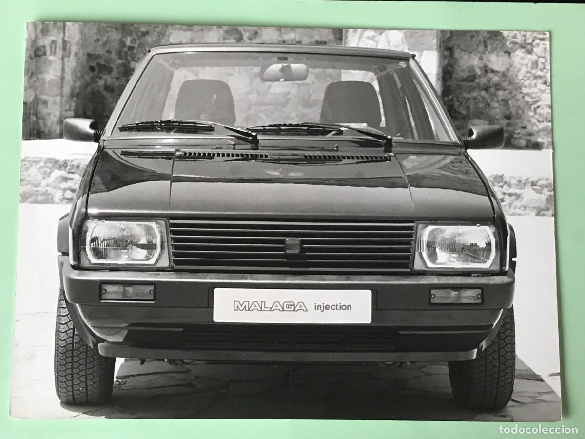 Coches y motocicletas: SEAT MALAGA INJECTION - FOTO PRENSA ORIGINAL - A&Ntilde;OS 80 - 18x24