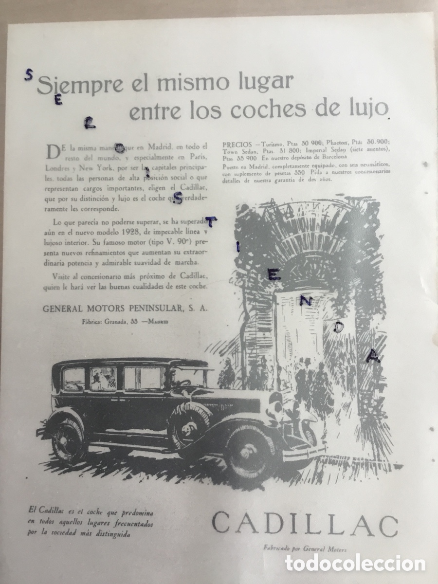 Coches y Motocicletas: - AUTOMOVILISMO - COCHES ANTIGUOS - Anuncio de CADILLAC