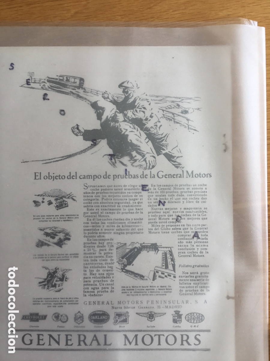 Coches y Motocicletas: - AUTOMOVILISMO - COCHES ANTIGUOS - Anuncio GENERAL MOTORS: Chevrolet, Cadillac, Pontiac Buick, GMC