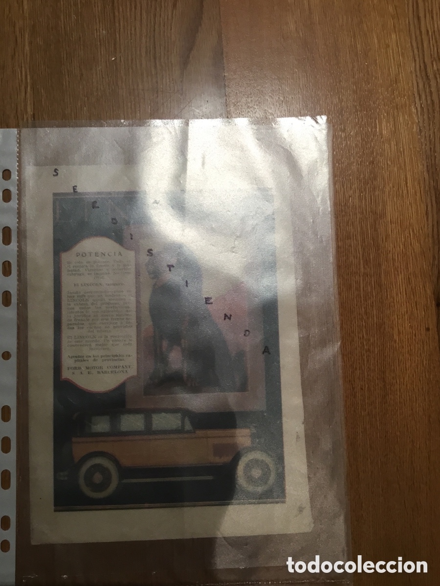 Coches y Motocicletas: - AUTOMOVILISMO- LINCOLN. 1927