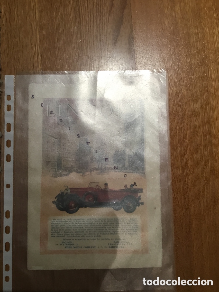 Coches y Motocicletas: - AUTOMOVILISMO - LINCOLN. 1927