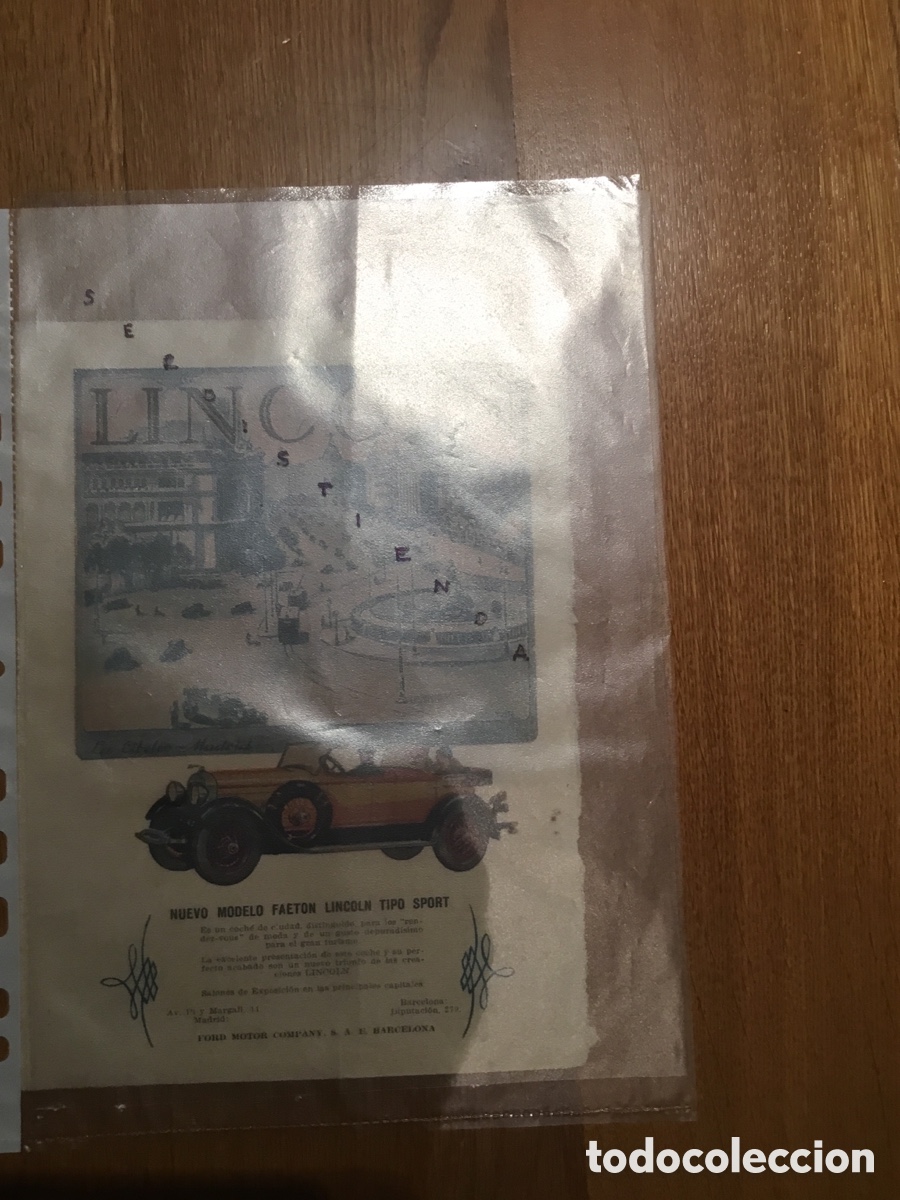 Coches y Motocicletas: - AUTOMOVILISMO - LINCOLN. 1927