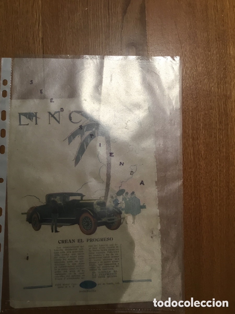 Coches y Motocicletas: - AUTOMOVILISMO - LINCOLN. 1927