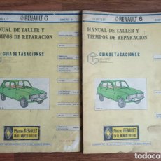 Coches y Motocicletas: MANUAL DE TALLER - RENAULT 6 - ENERO 81