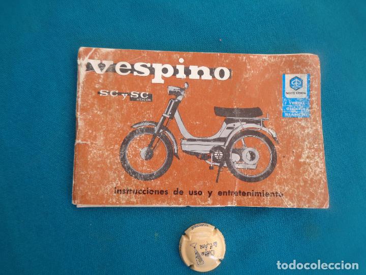 Coches y Motocicletas: MANUAL DE USO VESPINO MOTO VESPA A&Ntilde;O 1982