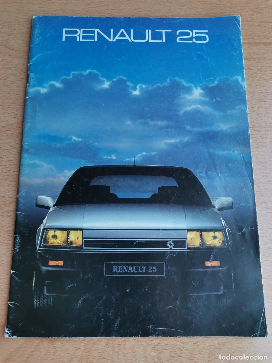 Coches y motocicletas: Folleto catalogo publicidad original del Renault 25 V6 Turbo de mediados de los 80. En ingl&eacute;s