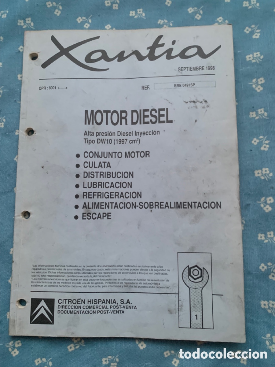 Coches y Motocicletas: Manual de taller CITROEN XANTIA MOTOR 2.0 HDI DW10