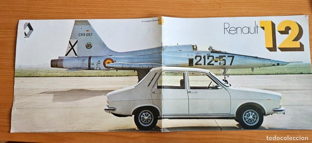 Coches y motocicletas: Folleto desplegable gama Renault 12 1975