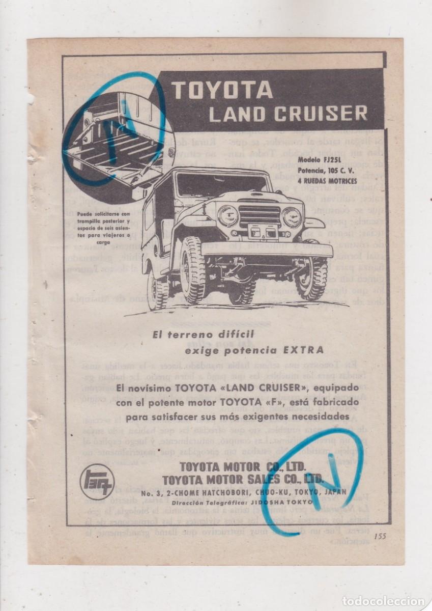 Coches y Motocicletas: PUBLICIDAD T 1956. ANUNCIO TOYOTA LAND CRUISER
