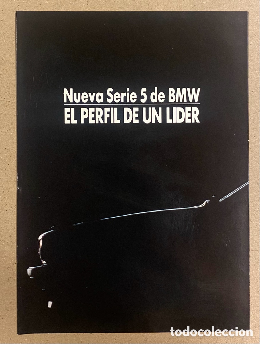 Cars and Motorcycles: BWM SERIE 5. CAT&Aacute;LOGO PUBLICITARIO DESPLEGABLE DE LOS A&Ntilde;OS 80.