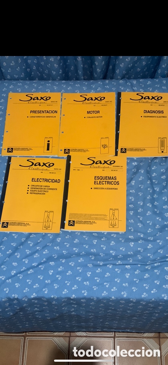 Coches y Motocicletas: Manuales de taller originales CITRO&Euml;N SAXO EL&Eacute;CTRICO