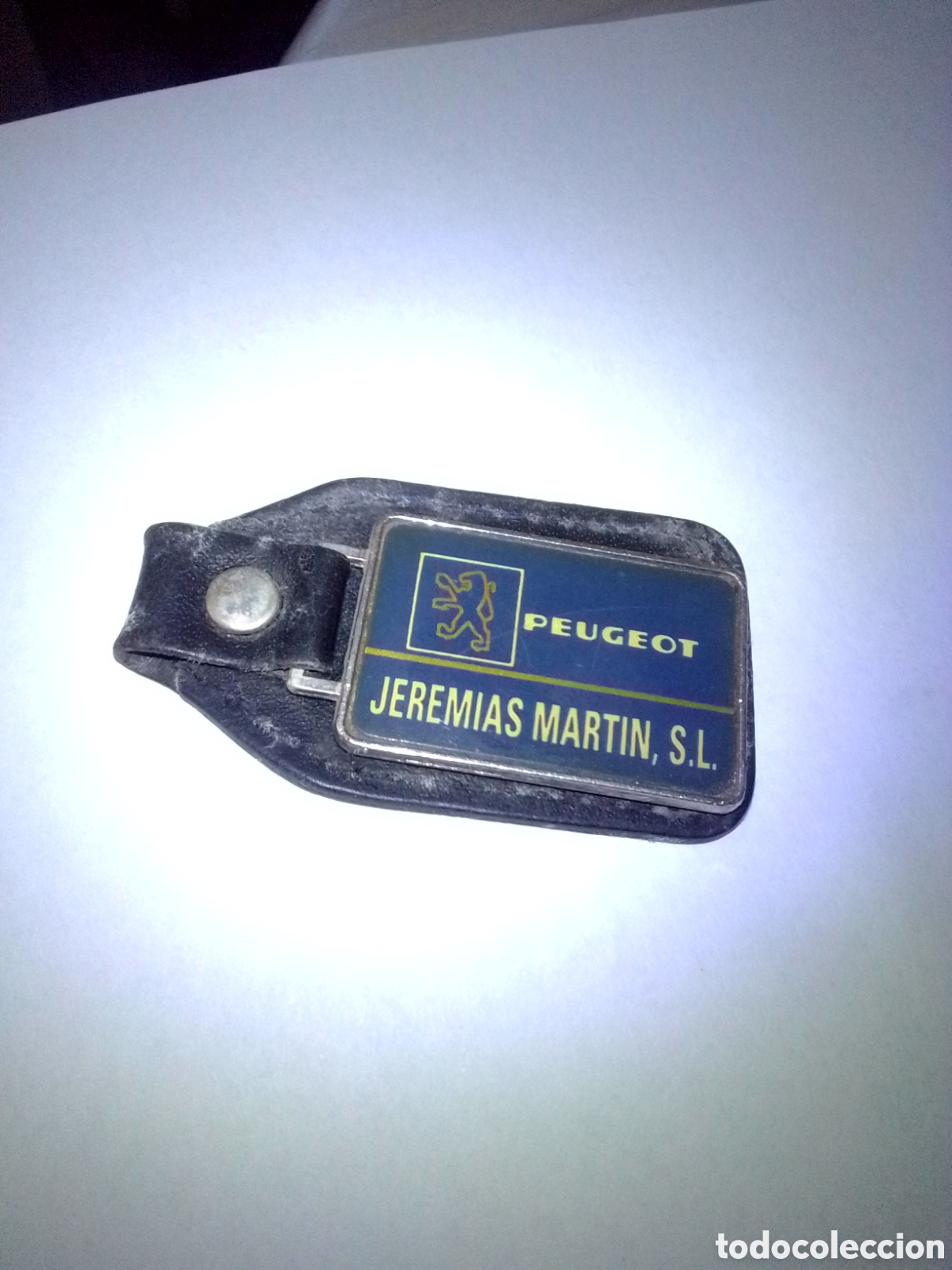 Coches y Motocicletas: PUBLICIDAD 000 LLAVERO PEUGEOT TALLER SALAMANCA JEREM&Iacute;AS MART&Iacute;N 7X4CM COCHE MOTOR