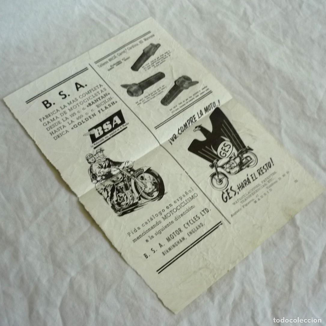 Automobili e Motociclette: Hoja publicitaria Motos B.S.A., GES, MVMSA