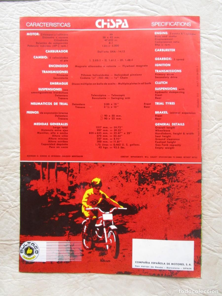 Coches y motocicletas: catalogo original bultaco chispa - Foto 3