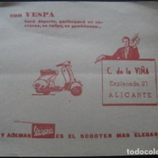 Coches y Motocicletas: FOLLETO MOTO VESPA. HOJA PUBLICIDAD ORIGINAL. PRECIOS, AÑOS 70