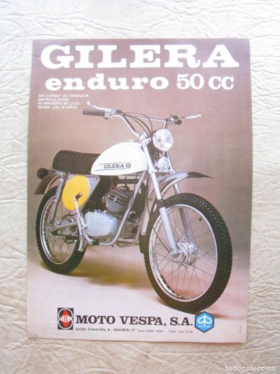 Voitures et Motocyclettes: antiguo catalogo original gilera enduro 50 cc.