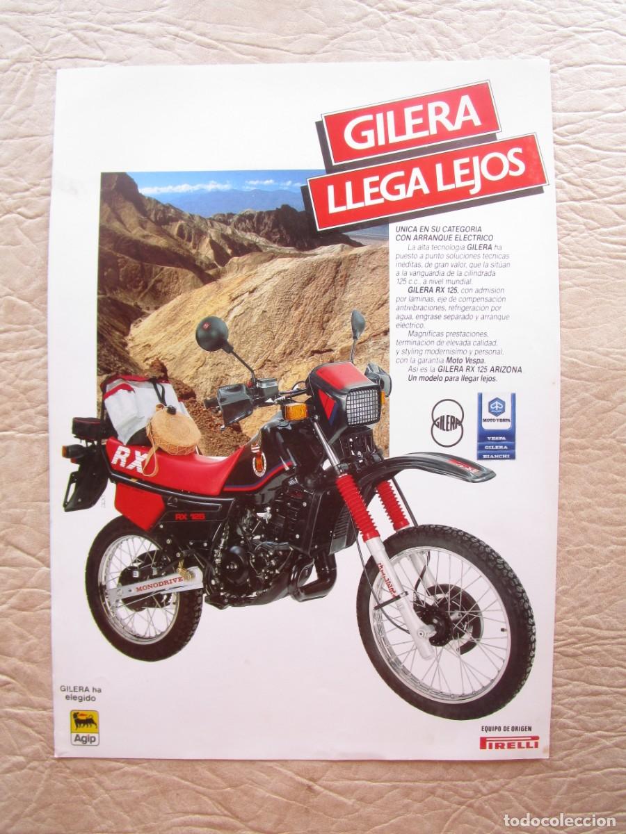 Coches y Motocicletas: antiguo catalogo original gilera rx