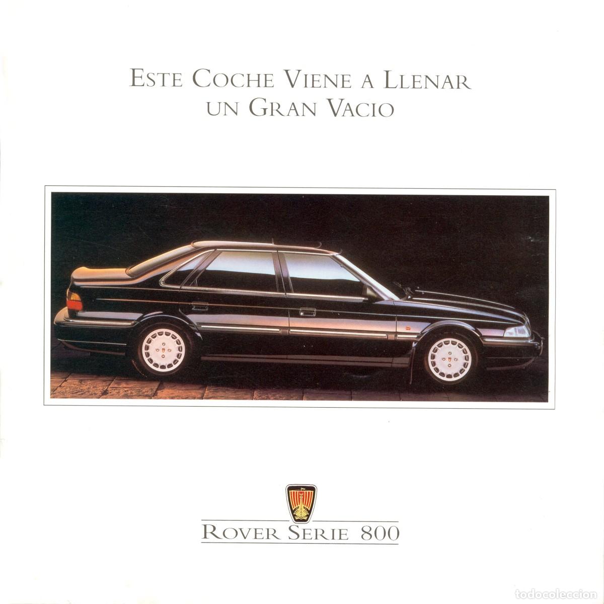 Coches y motocicletas: ROVER SERIE 800 CATALOGO MARCA OFICIAL PUBLICIDAD