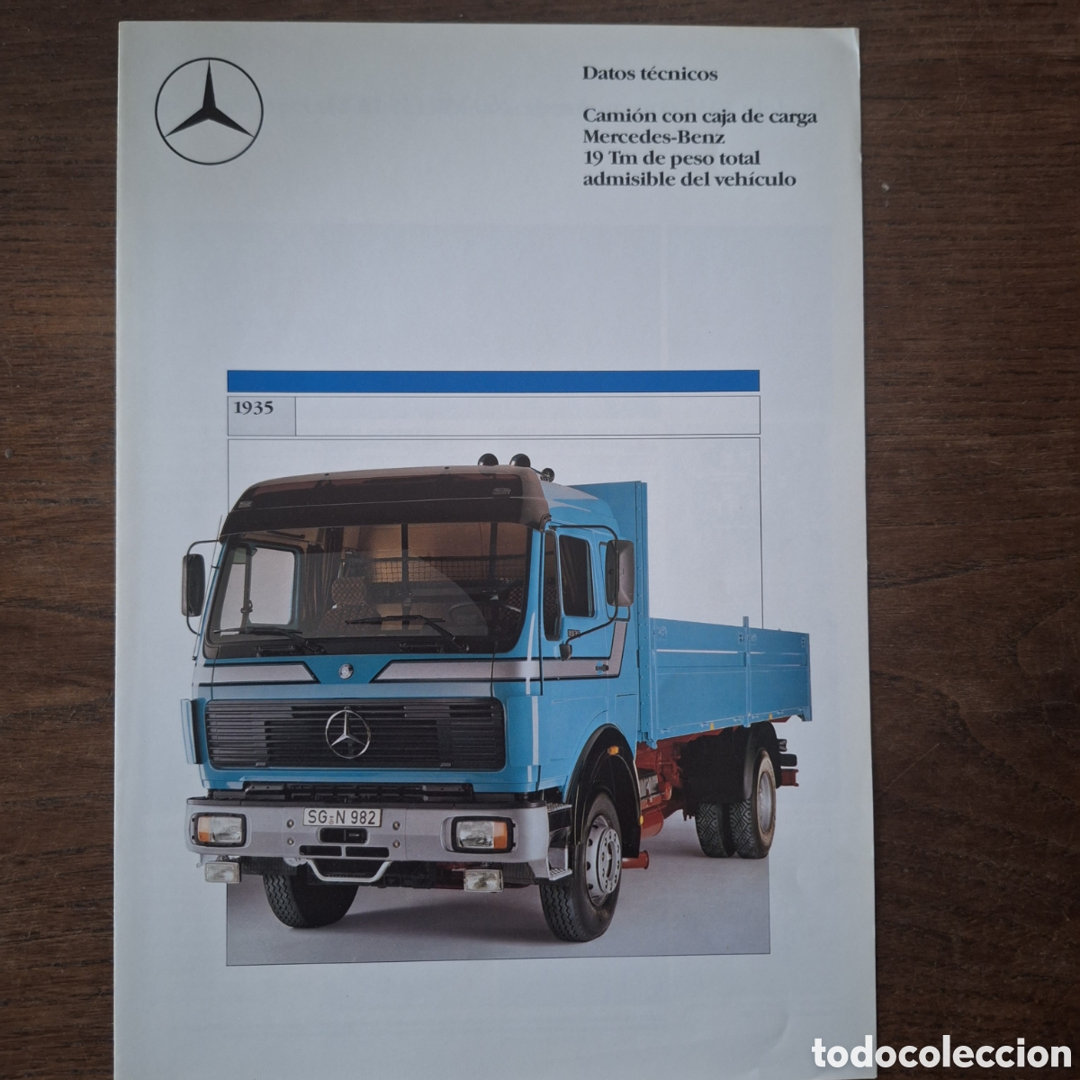 Automobili e Motociclette: Cat&aacute;logo camion mercedes benz 1935