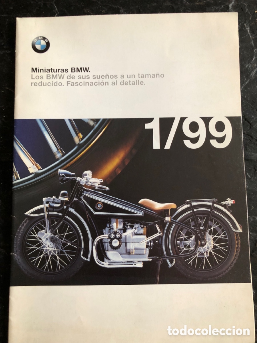 Coches y Motocicletas: Cat&aacute;logo desplegable miniaturas BMW 1999