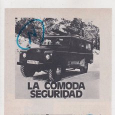 Coches y Motocicletas: PUBLICIDAD 1972. ANUNCIO NUEVO LAND ROVER SANTANA. METALÚRGICA DE SANTA ANA, S.A. (MADRID)