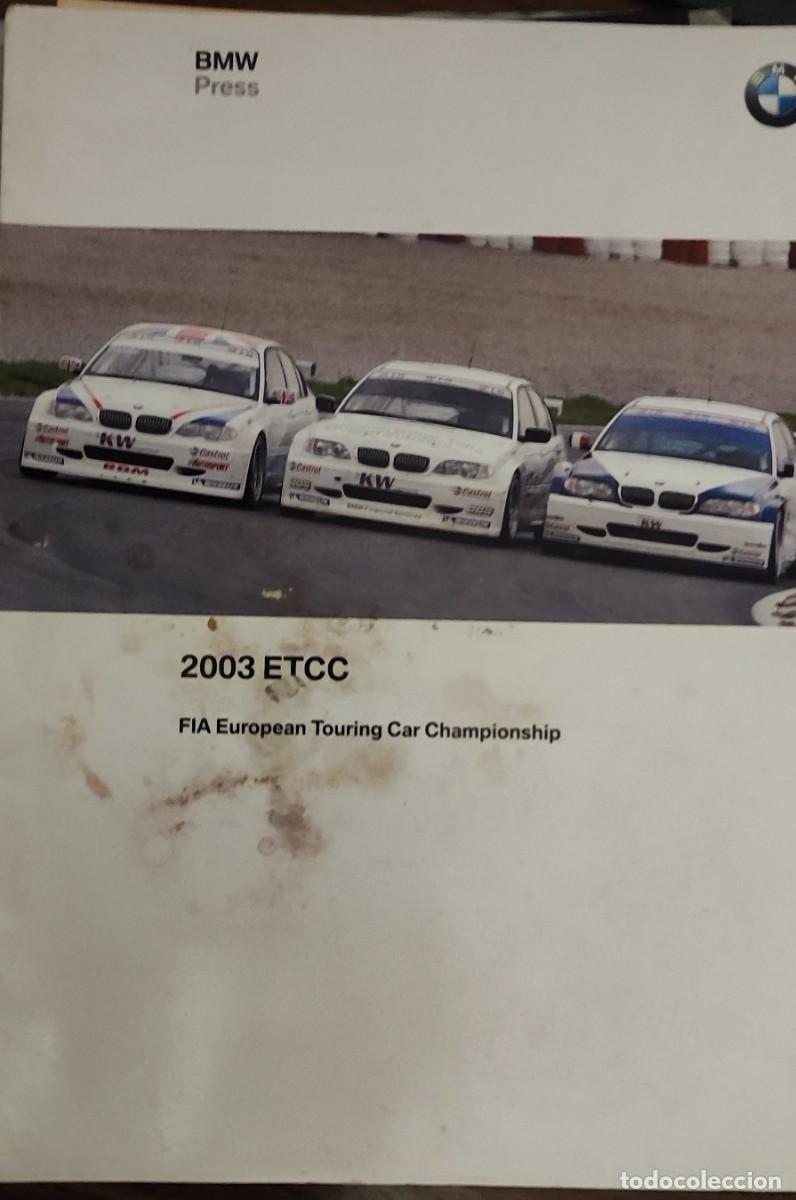 Coches y Motocicletas: QUEX COCHES AUTOMOVIL AUTOMOVILISMO - DOSIER DE PRENSA BMW CAMPEONATO EUROPA TURISMOS 2003