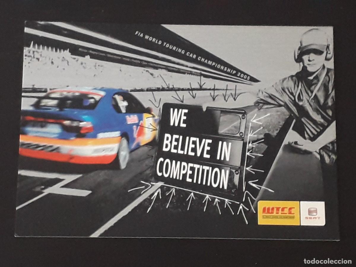Coches y motocicletas: SEAT COMPETICION FIA WORLD TOURING CAR CHAMPIONSHIP 2005 - TOLEDO WTCC - TARJETA POSTAL