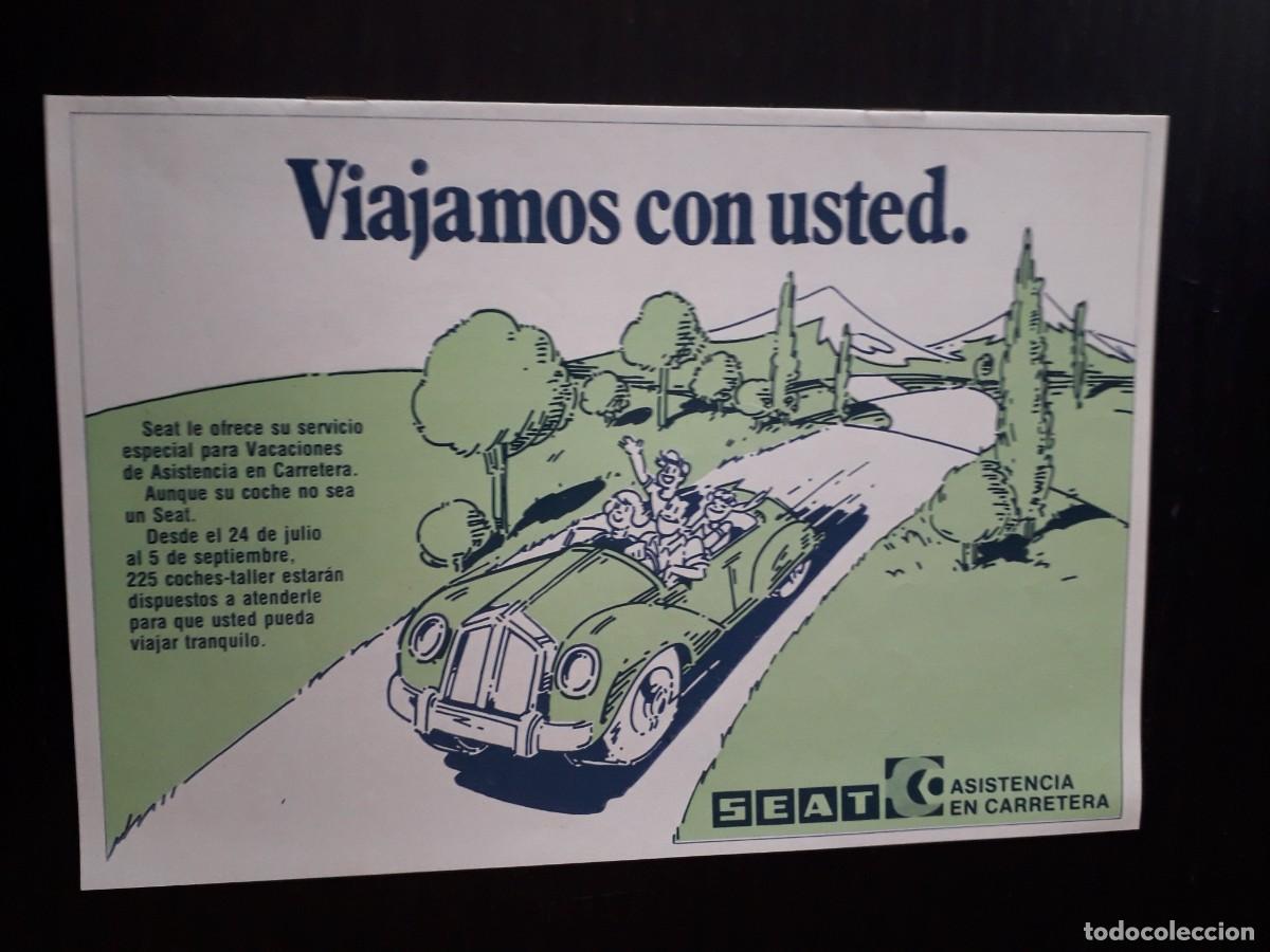 Coches y motocicletas: 1976 SEAT ASISTENCIA EN CARRETERA - FOLLETO ASISTENCIA PUNTOS EN CARRETERA