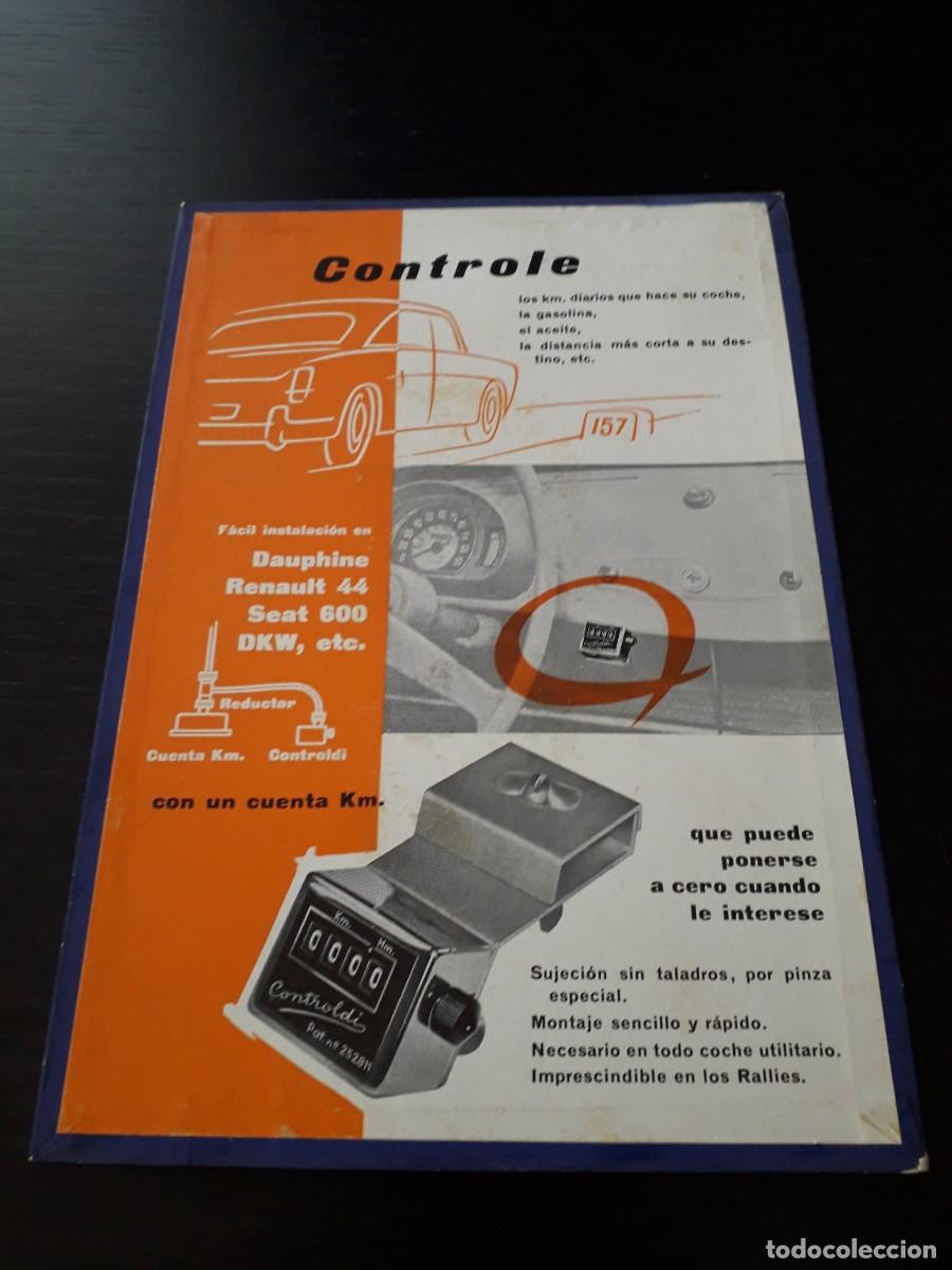 Coches y motocicletas: CONTROLDI CUENTAKILOMETROS ADICIONAL - PARA SEAT RENAULT DKW - DISPLAY CARTON PROMOCIONAL PUBLICIDAD