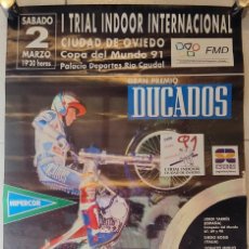 Coches y Motocicletas: POSTER CARTEL 1 TRIAL INDOR CIUDAD DE OVIEDO COPA DEL MUNDO 1991