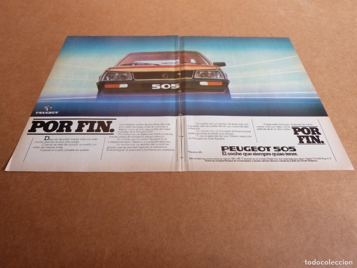Coches y Motocicletas: Anuncio Peugeot 505 el coche que siempre quiso tener - Publicidad de los a&ntilde;os 80