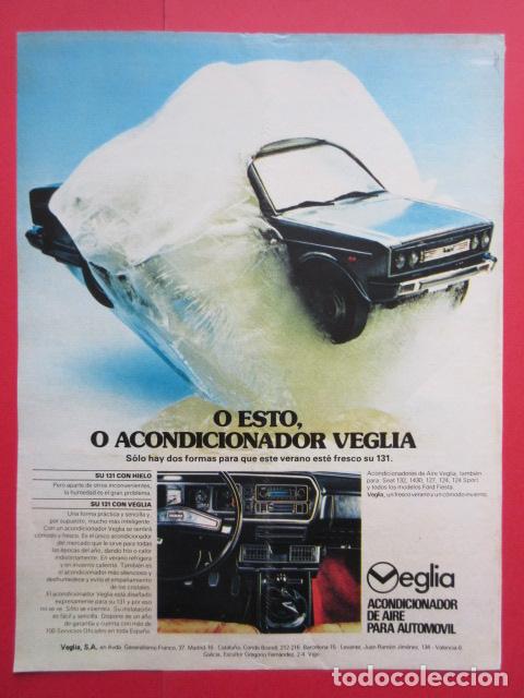 Coches y motocicletas: PUBLICIDAD 1977 - REF: TRI_01_MOTOR - LEER INTERIOR - OEGLIA AIRE ACONDICIONADO PARA SEAT 131