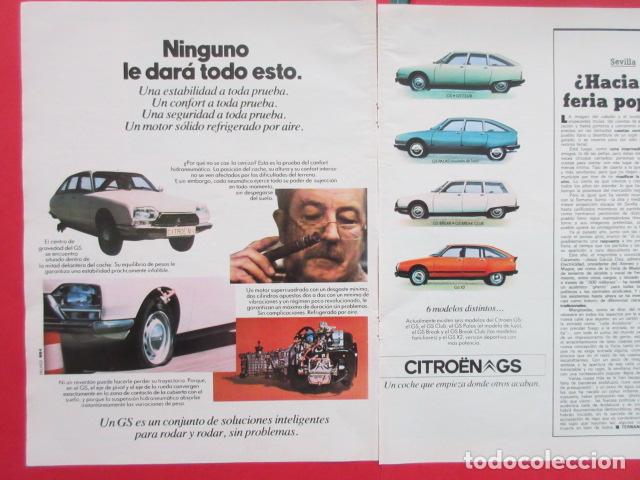 Coches y Motocicletas: PUBLICIDAD 1978 - REF: TRI_01_MOTOR - LEER INTERIOR - CITROEN GS
