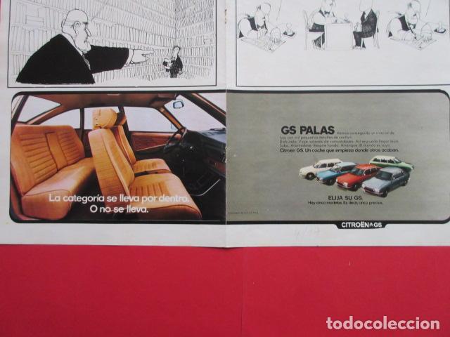 Coches y Motocicletas: PUBLICIDAD 1977 - REF: TRI_01_MOTOR - LEER INTERIOR - CITROEN GS