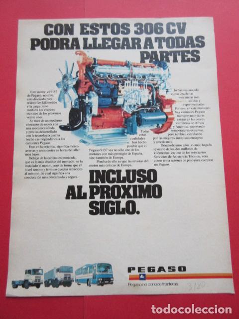 Coches y Motocicletas: PUBLICIDAD 1980 - REF: TRI_01_MOTOR - LEER INTERIOR - PEGASO MOTOR 9157
