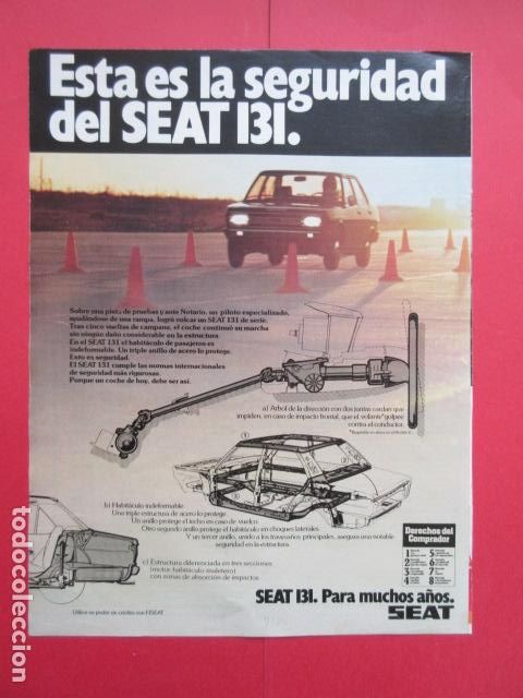 Coches y motocicletas: PUBLICIDAD 1978 - REF: TRI_01_MOTOR - LEER INTERIOR - SEAT 131