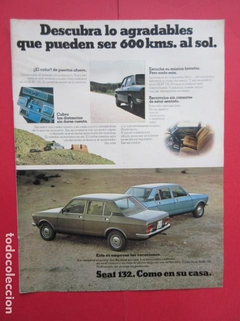 Coches y motocicletas: PUBLICIDAD 1977 - REF: TRI_01_MOTOR - LEER INTERIOR - SEAT 132