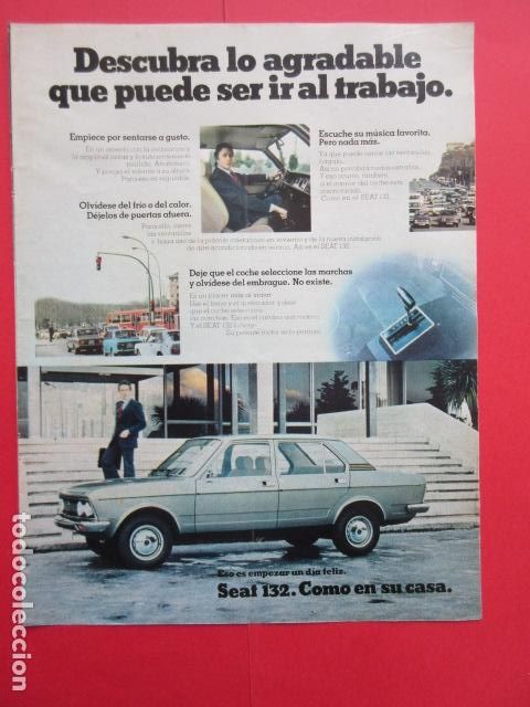 Coches y motocicletas: PUBLICIDAD 1977 - REF: TRI_01_MOTOR - LEER INTERIOR - SEAT 132