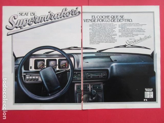 Coches y motocicletas: PUBLICIDAD 1978 - REF: TRI_01_MOTOR - LEER INTERIOR - SEAT 131 SUPERMIRAFIORI
