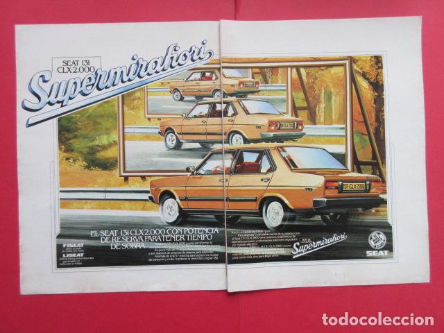 Coches y motocicletas: PUBLICIDAD 1980 - REF: TRI_01_MOTOR - LEER INTERIOR - SEAT 131 SUPERMIRAFIORI CLX 2000