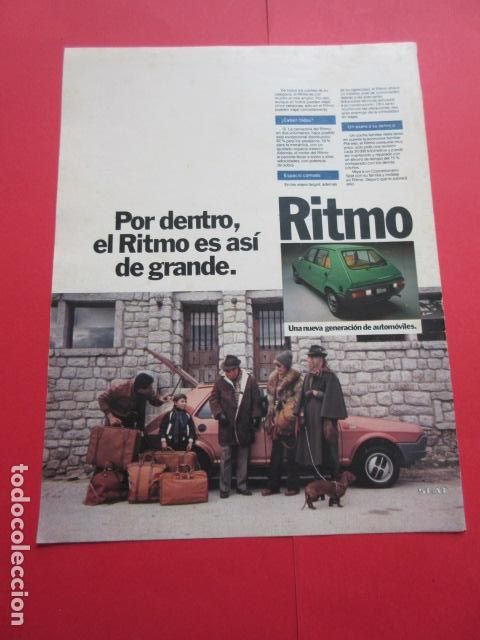 Voitures et Motocyclettes: PUBLICIDAD 1980 - REF: TRI_01_MOTOR - LEER INTERIOR - SEAT RITMO