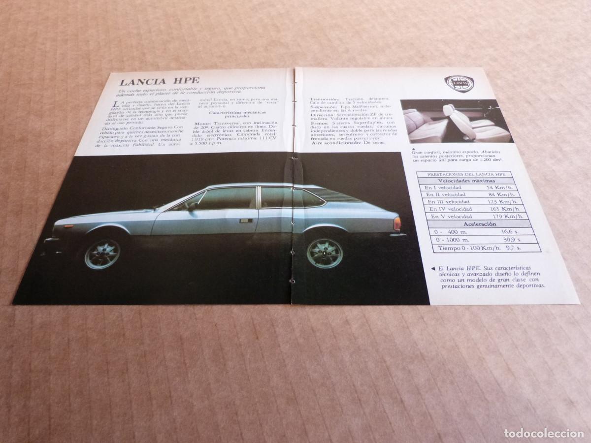 Coches y motocicletas: Anuncio Lancia Beta HPE un deportivo espacioso y confortable - Publicidad de los a&ntilde;os 80
