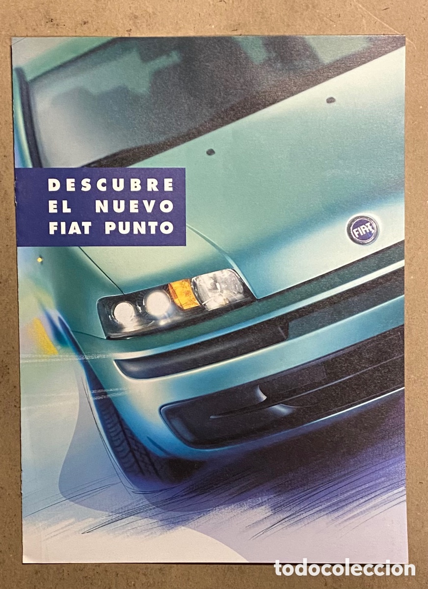 Coches y Motocicletas: FIAT PUNTO. CAT&Aacute;LOGO PUBLICITARIO DE 1999.